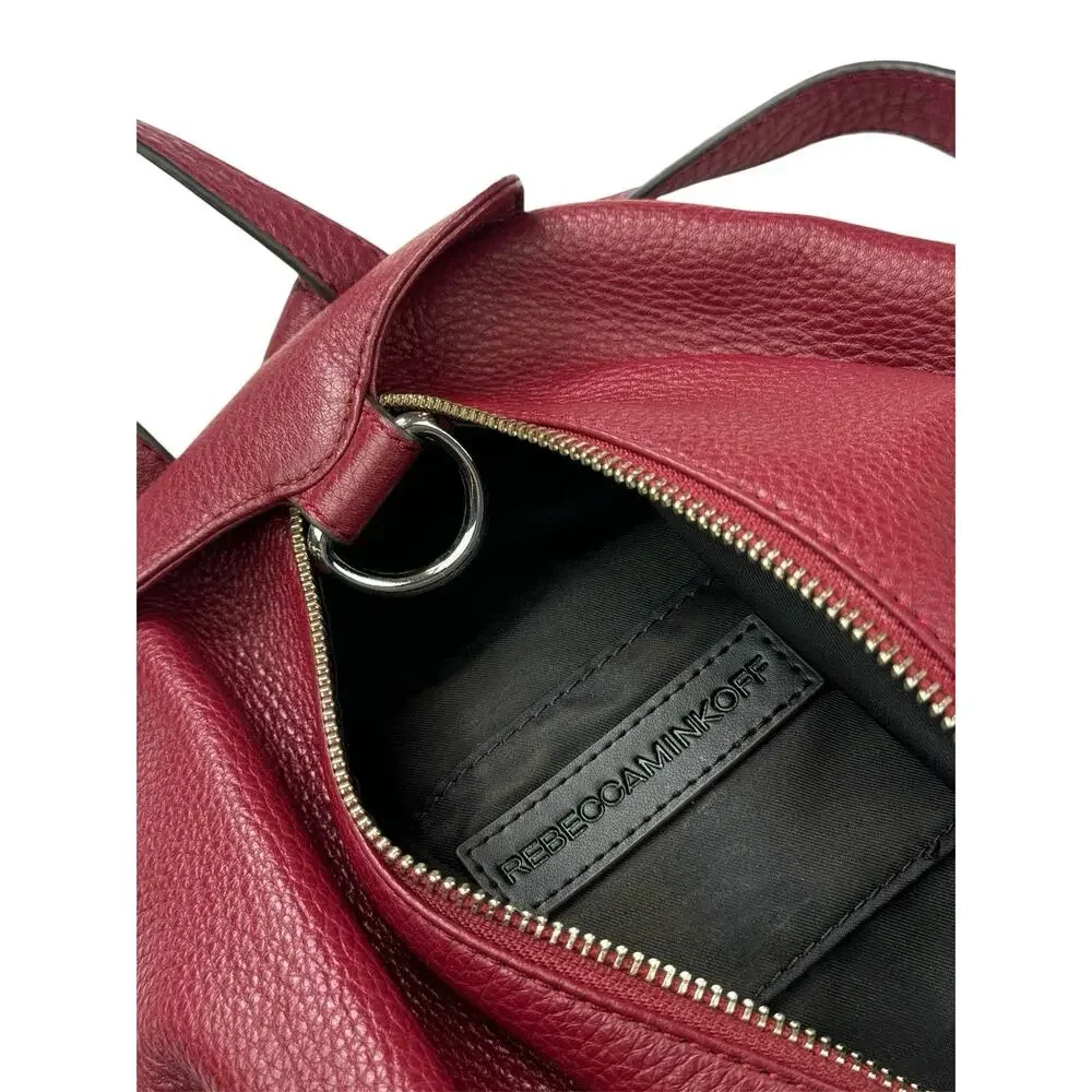 Rebecca Minkoff Julian Burgundy Leather Backpack